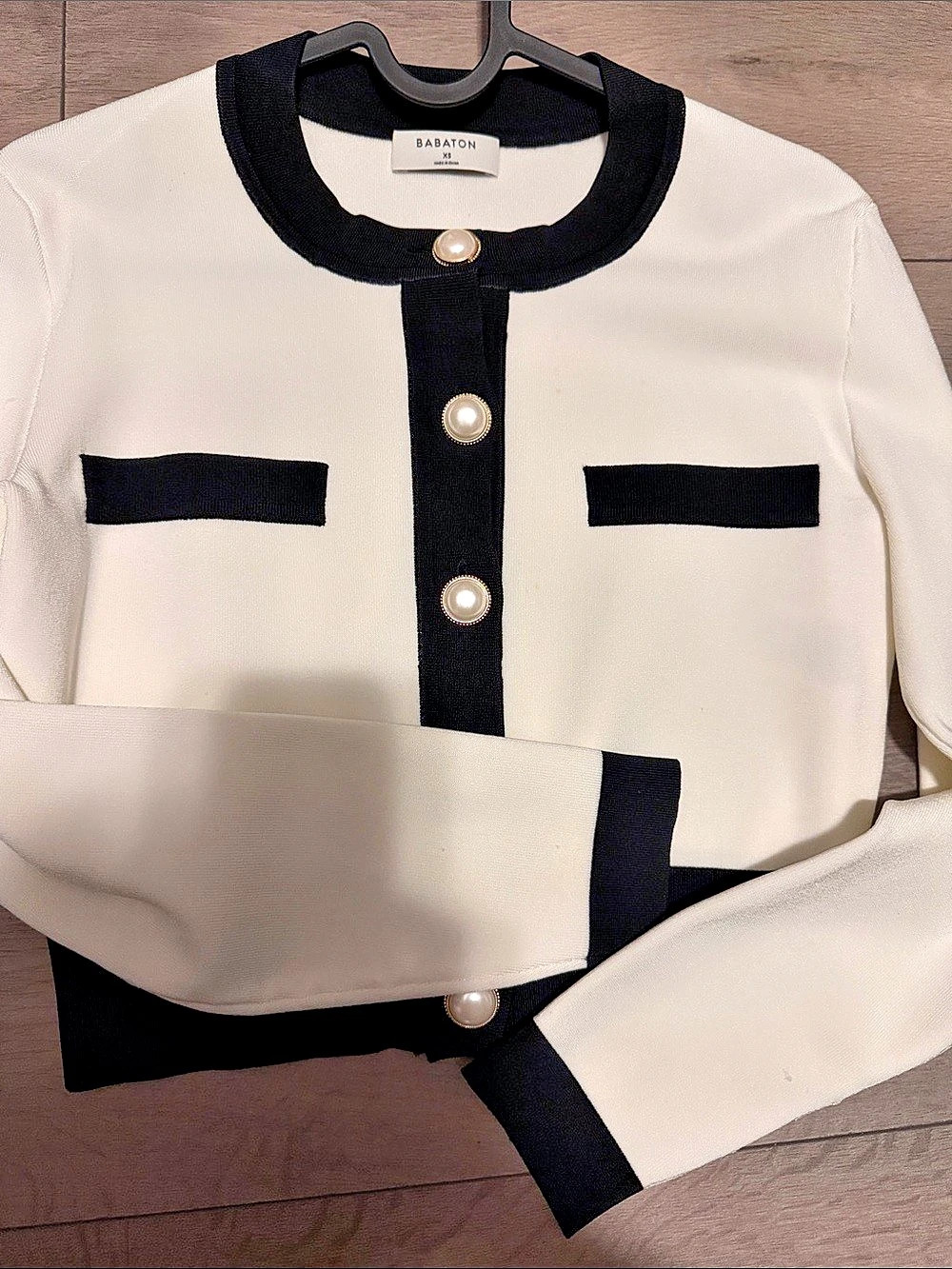 Baraton Color Block Button-Front Jacket Size Medium